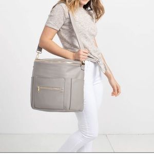 Fawn Design diaper bag EUC dove gray